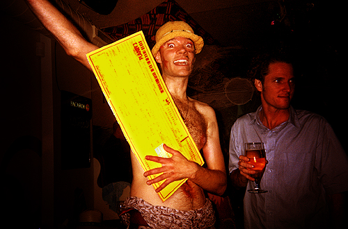 Mikkel won a ticket to Thailand. He seemed to be okay with that.